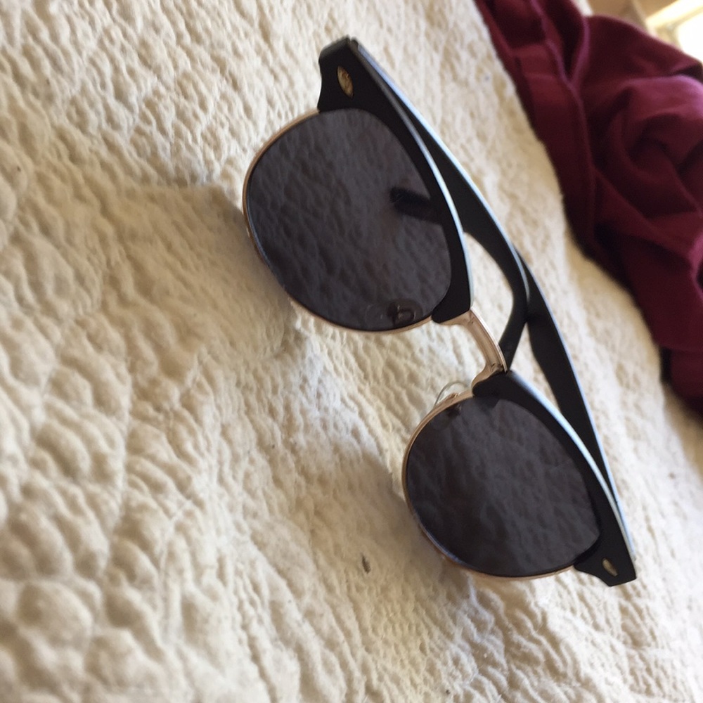 Black framed sunglasses